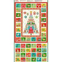 Christmas Brights Advent Calendar Panel, 24” x 42”